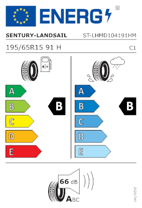 Etichetta per gomma: LANDSAIL, QIRIN 990 195/65 R15 91H Estive