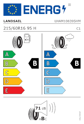 Etichetta per gomma: LANDSAIL, LS388 BSW 215/60 R16 95H Estive