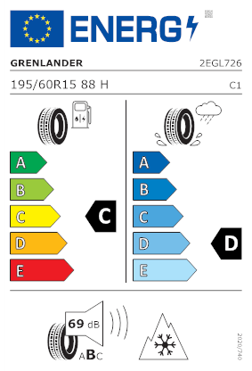 Etichetta per gomma: GRENLANDER, ICEHAWKE I 195/60 R15 88H Invernali