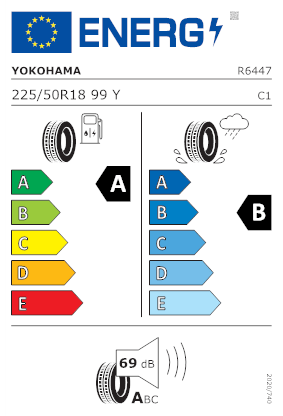 Etichetta per gomma: YOKOHAMA, ADVAN SPORT V107 XL BSW 225/50 R18 99Y Estive